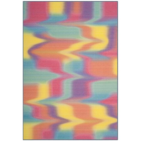 Safavieh 6 ft.-7 in. x 9 ft. Paint Brush Power Loomed Medium Rectangle Area Rug Fuchsia & Yellow PTB117A-6